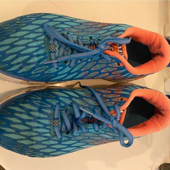 HOKA ONE ONE Vanquish 2 Blue Womens Size 9.5 Running Athletic Blue Melon - Picture 6 of 11